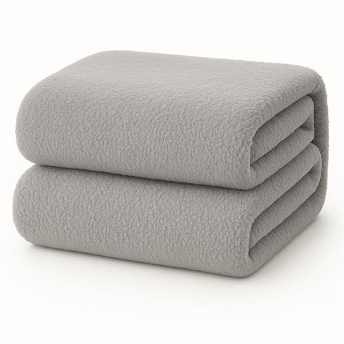 Decoware® Teddy Fleece Spannbettlaken 140x200 in Grau – Kuschelige Teddy Fleece Bettwäsche für Winter – Extra Warm & Weich für Matratzen bis 30 cm