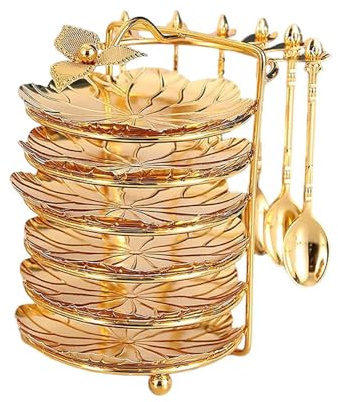 Guangcailun Unique Cookies Cupcake Display Stand Fruit Tray Rack Displaying Sweet Treats At Baby Showers And Family Gatherings Dinner Plate Steak Food Plate Bowl Dinnerware Set