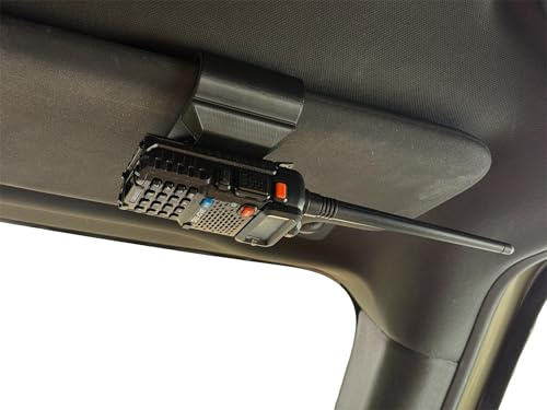 Universal Sun Visor Mount for Radio/Walkie Talkie – Strong Clip Holder for Cars, Vans & Trucks (UK Made)