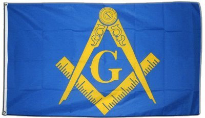 Flaggenfritze Fahne/Flagge Freimaurer + gratis Sticker