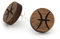 NaturSchatulle Holzohrringe Damen Holzschmuck Sternzeichen Fische Gravur natürliche Ohrringe Holz Ohrstecker 925 Silber Ohrschmuck