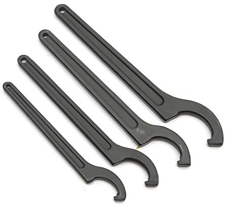PetrolScooter Scooter Shock Absorber C Spanner Wrench Set, 4 Piece | Pre Load Adjustment Tool, For 2 Stroke Scooters, For 4 Stroke Scooters