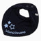 HALSTUCH mit Namen oder Text personalisiert für Baby oder Kind aus Baumwolle in Einheitsgröße 3 Sterne blau