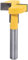 KATUR Fraise pour toupie et rainure en T, Fraise pour trou de serrure avec queue de 8mm pour fraise à bois carbure (queue de 8mm, largeur de 1.14 pouce)