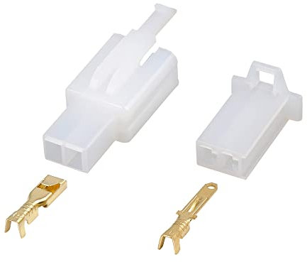 X AUTOHAUX 4 Sets 2.8mm 2 Pin Car Electrical Wire Connector Terminal Housing