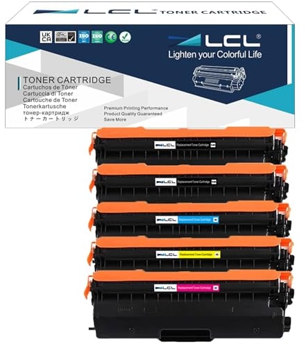 LCL Kompatibel Tonerkartusche TN-421 TN-423 TN423 TN423BK TN423C TN423M TN423Y (Schwarz Cyan Magenta Gelb) Ersatz für Brother HL-L8260CDW HL-L8360CDW DCP-L8410CDW MFC-L8610CDW MFC-L8690CDW