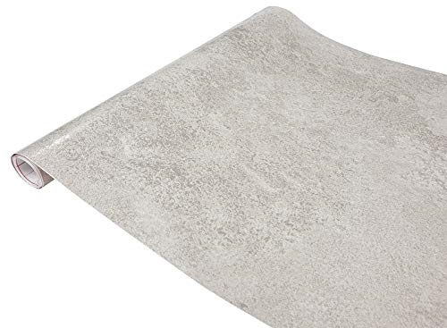 DecoMeister Vinilos Autoadhesivos Para Muebles Imitacion Hormigon Claro Papel Adhesivo Para Cocina Pared Puertas Mesa Armario Encimera Láminas Decorativas Decoracion En Rollo Para Forrar 45 x 200 cm