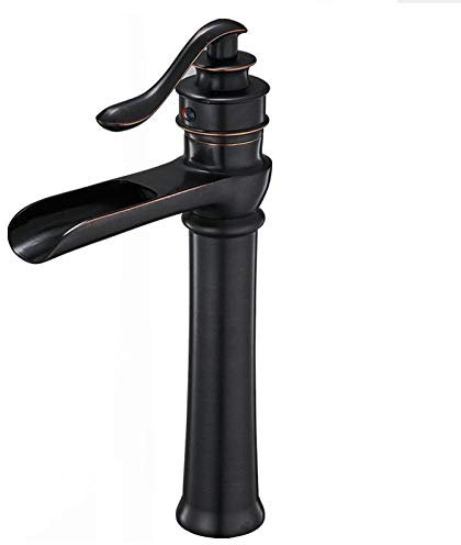 Linyuan Robinet de salle de bains de lavabo de lavabo de lavabo à une poignée cascade robinet de mélangeur haut