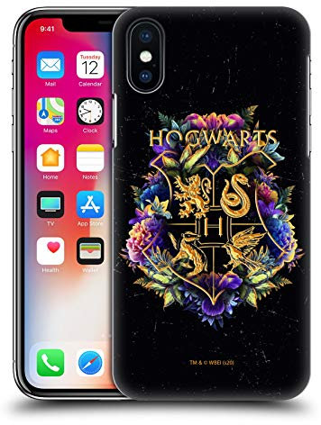 Head Case Designs Officially Licensed Harry Potter Hogwarts Crest 1 Deathly Hallows XXXI Hard Back Case Compatible With Apple iPhone X/iPhone XS