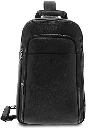 GIUDI ® - Rucksack für Herren, gehämmertes Kalbsleder, echtes Leder