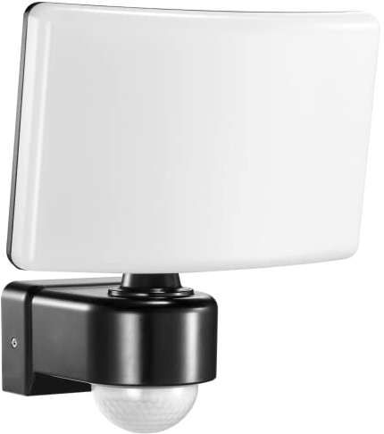 Adviti TOS Led Strahler mit Bewegungsmelder Aussen 30W IP65 Wasserdicht 2200lm (Schwarz)