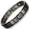 WELMAG Herren Titanstahl Magnetfeldtherapie Armband Schmerzlinderung bei Arthritis Einstellbar mit Geschenkbox(Jahrgang)