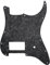 Musiclily Pro 11 Holes ST Strat One Humbucker Guitar Pickguard Scratch Plate for USA/Mexico Fender Tom Delonge Stratocaster Electric Guitar, 4ply Black Pearl