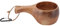TOTITOM Kuksa Holzbecher, Camping, Wandern, Überleben, Teetasse, traditionelle Holzkaffeetasse mit Lederband für Rucksackreisen, Camping, Wandern, Überleben, Teetasse Geschenk zum Valentinstag