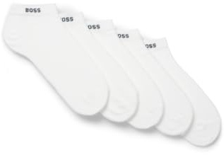 BOSS Mens 5P AS Uni Color CC Five-pack of ankle-length socks