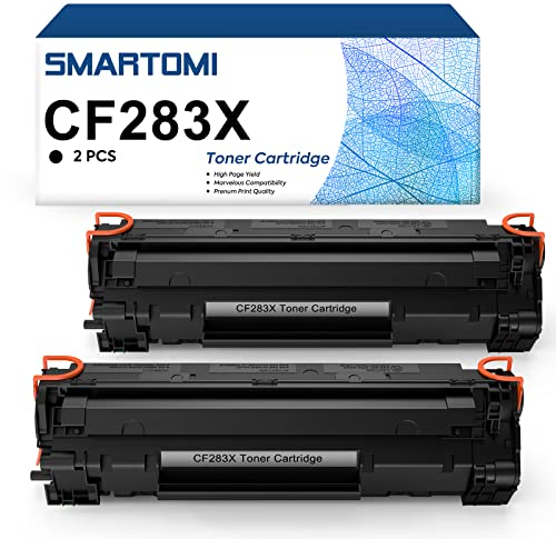 SMARTOMI 83X 83A Toner Kompatibel für CF283X CF283A für Laserjet Pro MFP M125nw M127fw M127fn M225dw M125a für Laserjet Pro M201dw M201n MFP M225dn M127fp M127fs (Schwarz, 2er-Pack)