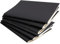 KOHAND Skizzenbuch, A3, schwarzes Softcover, 20 Blatt/40 Seiten, 120 g/m², blanko, Skizzenbuch für Skizzieren, Schreiben, Scrapbooking, 420 x 297 mm, 6 Stück