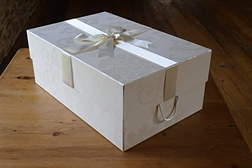 Extra Large Wedding Dress Storage Box – Endsleigh Ivory 75 X 50 X 30 cm