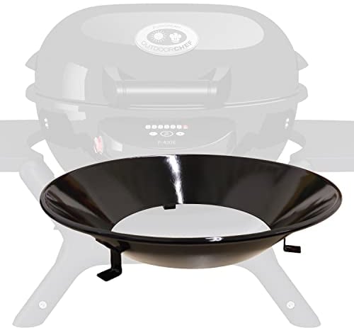 Outdoorchef Ersatz Trichter für 420er Gas Grill Kugel [Flammschutz] 1 Stück OBERER RING Gasgrill Kugelgrill Outdoorchef emailliert DM 35 cm [Ambri, Ambri Evo] 18.321.41
