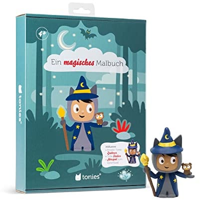 tonies Malbuch mit Kreativ Zauberer für Toniebox, Ausmalbuch – Freundschaftstag im Zauberwald mit Hörspiel zum Download