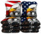 Cornhole365 Personalisierte Cornhole Bags - Premium Allwetterbeutel - Schweres Polyestergewebe - Harzfüllung - Doppelnähte - Premium Cornhole Bags - American Eagle - 8 Stück