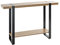 HAKU Möbel Konsole Eiche, schwarz, Metall, Spanplatte - Maße: B 120 cm x H 82 cm x T 30 cm, Style: Modern