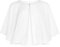Bolerose weich Hochzeit Umhängetuch Abend Durchsichtiges Chiffon Überwurf Umhang Schultertuch (Weiß, Einheitsgröße)