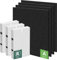 HPA300 Replacement HEPA Filter Kit for Honeywell HPA300 Seires Air Purifier HPA300, HPA304, HPA8350, HPA3300, HPA5300, 3 Replacement HEPA R Filters and 4A Pre-Cut Carbon Filter