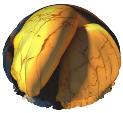 Bonnet de douche imprimé galets jaunes pour femme double couche imperméable réutilisable bonnet de bain élastique protection des cheveux dames spa salon bain douche