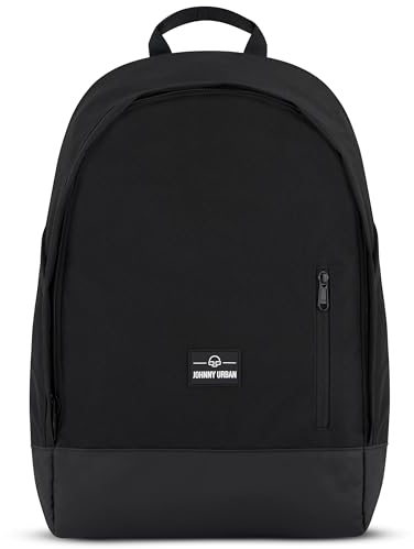 Johnny Urban Rucksack Damen & Herren Schwarz - Neo - Daypacks mit 16 Zoll Laptopfach für Schule, Arbeit & Uni - Sportlicher Tagesrucksack - Schulrucksack Teenager - Wasserabweisend