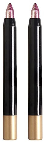 Neuer doppelter -Lidschatten-Stick Rotierender goldener Glanz-Lidschatten-Stift Augendekoration Einfach zu färbende faule Perle Lidschatten Rotbraun (A, One Size)