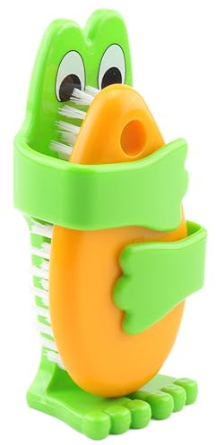 coronet 1 x Handwaschbürste für Kinder mit Wandhalterung Frosch Nagelbürste, K01362000