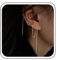 Aneneiceera Vintage Catena Dangle Threader Orecchini Argento Lungo Tirare Attraverso Orecchini Sottile Stringa Threader Catena Orecchini Catena Tassel Threader Goccia Per Le Donne E Le Ragazze (lungo)