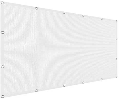 Voile d’ombrage Rectangulaire 50 x 150 cm, Anti 98% UV Contre Le Vent Anti-déchirure Voile d'ombrage Protection Solaire, Filet dombrage Rectangle, pour en Plein air, Jardin, Blanc