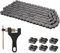 420 Chain Master Link 132 Liens 420 Chaîne de Rouleaux d'entraînement pour 110 125cc Dirt Pit Bike ATV Quad Go Kart Mini Bike Scooter avec Brise-Chaîne