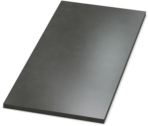 AUPROTEC Tischplatte 19mm Beton Terragrau 1600 mm x 800 mm Holzplatte Dekor Spanplatte mit 2mm ABS Kante Auswahl: 160x80 cm