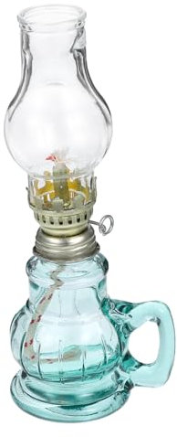 Zerodeko Kerosin Laterne Desktop Ornament Vintage Öl Lampe Große Öl Lampen Für Indoor Glas Wohnkultur