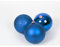 12 Bolas de Navidad 8 cm, Adornos Arbol Navidad con Cordón, Mate, Brillante Bolas Navidad, para Decoracion Navidad, Boda (Azul Mixto)