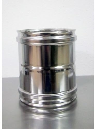 Raccordo di giunzione FF acciaio inox, giunto canna fumaria (Ø 140 mm)