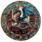 Holzpuzzles für Erwachsene und Kinder, 300 Teile Holzpuzzle Erwachsene, Kreisförmige Einzigartige Puzzle, Wooden Puzzle The Dragon's Library, Holz Puzzle Mit Geschenkbox Aus Holz