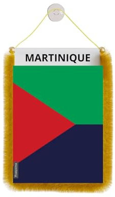 Fanion Voiture Drapeau Martinique 10x15cm