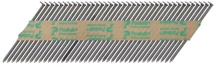 Paslode Gun Nails with Gas Framing fit Paslode IM350Ci - Ring Shank - Trade Pack (Plain Shank - Bright - 3.1x90-2 Gas - 2200 pcs)