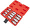 12Pcs 1 or 2 Inch Drive Hex Bit Socket Set H5 H22 Hexagon Wrench Sockets Set Chrome Vanadium Steel Tamper Resistant Hexagon Wrench Set