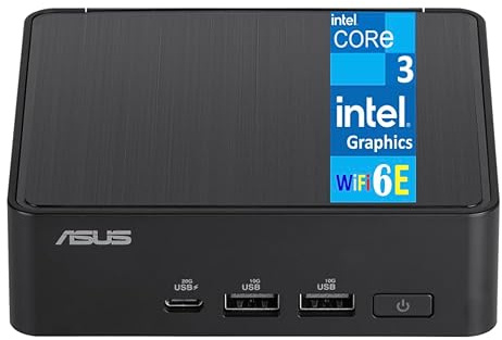 ASUS NUC 14 Pro Slim Mini PC (Replaces Intel NUC Pro) (Intel Core 3 100U (Beats i5-1335U), Intel Graphics, 8GB DDR5, 1TB SSD, 2 Thunderbolt 4, WiFi 6E, Bluetooth 5.3, RJ-45, Win 11 Pro)