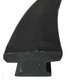 Bande d'étanchéité en caoutchouc de silicone en forme de T pour joint de fossé de type T, bandes décoratives pour véranda, panneau solaire, coupe-froid universel pour porte et fenêtre - T-33 11 x 5