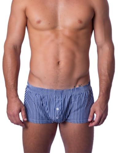 BIMONI Premium Soft Baumwolle Herren Low Rise Boxer Brief Unterhose – Trunks Männer Hipster Unterwäsche