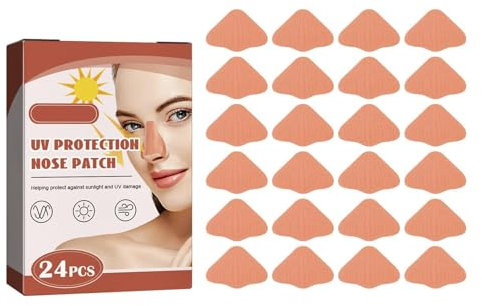 Patch Anti Uv Nez, Patch Protection Solaire, Protège Nez Soleil, Autocollants De Protection Solaire Nez, Protection Nasale Pour Femmes Et Hommes, 24 Pièces