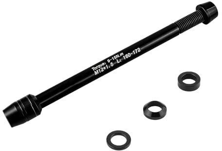 Traurige Steckachsadapter,Steckachse-Rollentrainer,Steckachse Für Fahrradtrainer,Steckachse-Fahrrad Aus Aluminiumlegierung Für FahrräDer,M12 X 1,5 Gewinde 160-172 mm