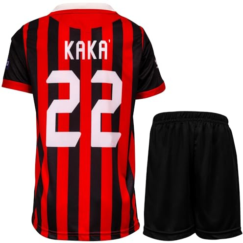 KISRAS Milan Ronaldinho Kinder Trikot #80 No Sonderdesign Limitierte Auflage Fußball Trikot Shorts Kinder und Jugend Größe