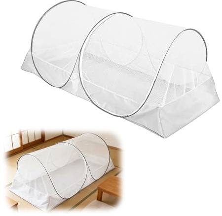 Zanzariera Pop Up 200 x 100 x 73 cm, zanzariera da viaggio e tenda da letto per bambini e campeggio, zanzariera pieghevole letto da viaggio con cerniera, facile da trasportare